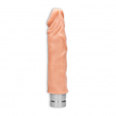 VIBRADOR REALÍSTICO 8" REALROCK BLANCO
