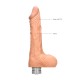 VIBRADOR REALÍSTICO 9" CON TESTÍCULOS REALROCK BLANCO