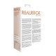 VIBRADOR REALÍSTICO 9" CON TESTÍCULOS REALROCK BLANCO
