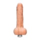 VIBRADOR REALÍSTICO 9" CON TESTÍCULOS REALROCK BLANCO