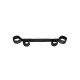 OUCH! SPREADER BAR WITH HAND AND ANKLE CUFFS BLACK