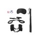 KIT DE RESTRICCIÓN BED POST BINDINGS RESTRAINT KIT OUCH! NEGRO