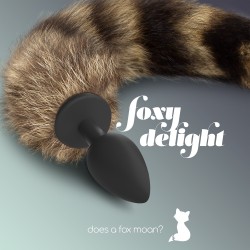 FOXY DELIGHT SILICONE ANAL PLUG WITH TAIL CRUSHIOUS