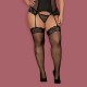 OBSESSIVE QUEEN SIZE AMALLIE STOCKINGS BLACK