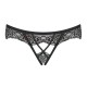 OBSESSIVE MESHLOVE CROTCHLESS PANTIES BLACK