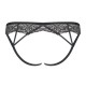 OBSESSIVE MESHLOVE CROTCHLESS PANTIES BLACK