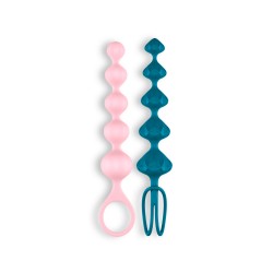 LOVE BEADS 2 PIECE SET SATISFYER COLOURED