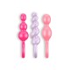 CONJUNTO DE 3 PLUGS ANALES BOOTY CALL SATISFYER COLORIDOS