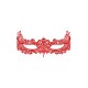 OBSESSIVE A701 LACE MASK RED