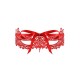 OBSESSIVE A701 LACE MASK RED