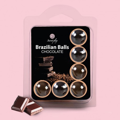 KISSABLE LUBRICANT BALLS CHOCOLATE FLAVOUR 6 x 4GR