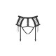 OBSSESSIVE BRAVELLE GARTER BELT AND THONG BLACK