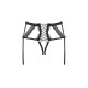 OBSSESSIVE BRAVELLE GARTER BELT AND THONG BLACK