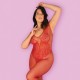 QUEEN SIZE OBSESSIVE N112 BODYSTOCKING RED