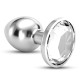 CRUSHIOUS BIJOU ANAL JEWEL PLUG CLEAR LARGE WITH FREE VELVETY BAG