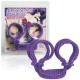 JAPANESE SILK LOVE ROPE ANKLE CUFFS PURPLE