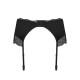 QUEEN SIZE OBSESSIVE KLARITA GARTER BELT BLACK