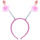 HAIRBAND DECORATED WITH PINK FEATHERS AND PENIS