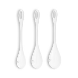 CONJUNTO DE 3 BOLAS KEGEL YONI POWER 1 SATISFYER BLANCAS