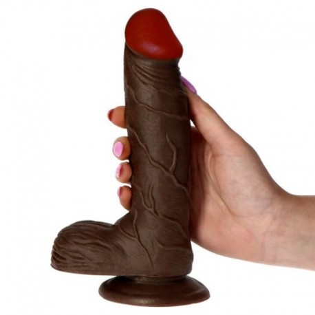 PENE REALÍSTICO REAL RAPTURE EARTH FLAVOUR 7.5'' NEGRO