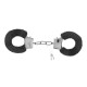 CRUSHIOUS DÉSIR NOIR HANDCUFFS SET + SATIN BLINDFOLD AND WARMING EFFECT LUBRICANT