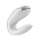 SATISFYER DOUBLE FUN VIBRATOR WITH APP WHITE