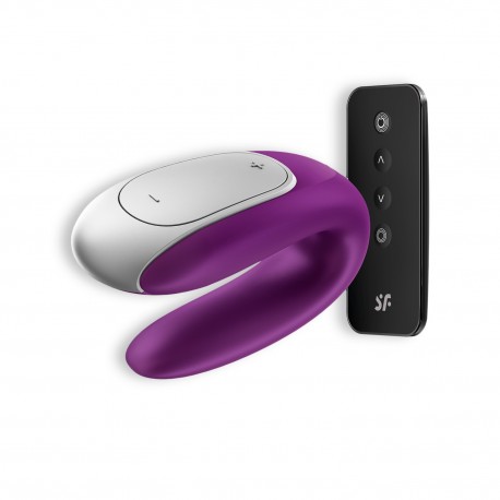 VIBRADOR DOUBLE FUN CON APP SATISFYER MORADO