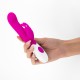 VIBRADOR CON ESTIMULADOR DE CLÍTORIS JIGGLIE Y LUBRICANTE DE BASE AGUA INCLUIDO CRUSHIOUS