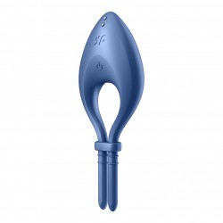 ANEL VIBRATÓRIO BULLSEYE COM APP SATISFYER AZUL