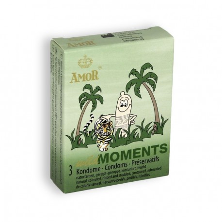 CONDONES WILD MOMENTS 3 UNIDADES