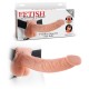 STRAP-ON HUECO CON TESTICULOS 9" FETISH FANTASY SERIES BLANCO