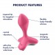 SATISFYER GAME CHANGER ANAL VIBRATOR PINK