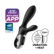 VIBRADOR HEAT CLIMAX + CON APP SATISFYER NEGRO