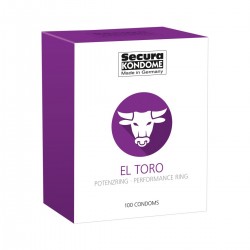 PRESERVATIVOS SECURA KONDOME EL TORO 100 UNIDADES