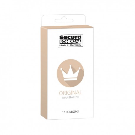 ORIGINAL SECURA KONDOME CONDOMS 12 UNITS