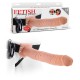 STRAP-ON HUECO CON VIBRACIÓN 11" FETISH FANTASY SERIES BLANCO