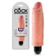 VIBRADOR REALISTA KING COCK VIBRATING STIFFY 6" BLANCO