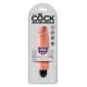 KING COCK VIBRATING STIFFY 6” REALISTIC VIBRATOR WHITE