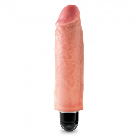 VIBRADOR REALISTA KING COCK VIBRATING STIFFY 6" BLANCO