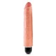 KING COCK VIBRATING STIFFY 10” REALISTIC VIBRATOR WHITE