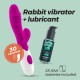 VIBRADOR CON ESTIMULADOR DE CLÍTORIS LOLLIPOP Y LUBRICANTE DE BASE AGUA INCLUIDO CRUSHIOUS