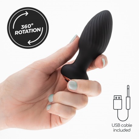 CRUSHIOUS TWISTER ROTATING ANAL PLUG WITH REMOTE CONTROL