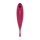 VIBRADOR TWIRLING PRO SATISFYER COM APLICAÇÃO CONNECT VERMELHO