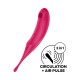 ESTIMULADOR TWIRLING PRO VERMELHO SATISFYER