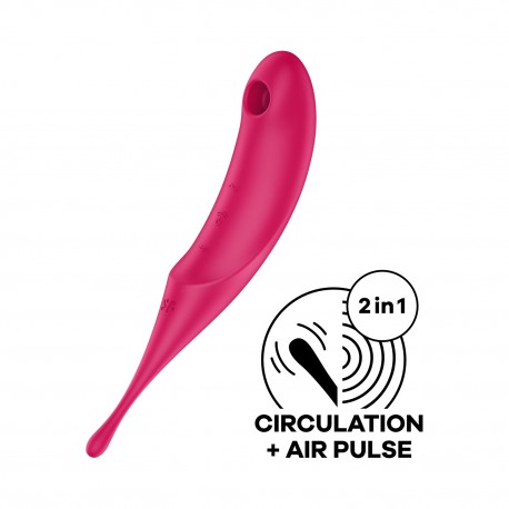 ESTIMULADOR TWIRLING PRO ROJO SATISFYER