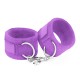 ALGEMAS DE VELCRO TOUGH LOVE COM CORRENTE DE 40CM EXTRA CRUSHIOUS ROXO