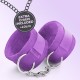 ALGEMAS DE VELCRO TOUGH LOVE COM CORRENTE DE 40CM EXTRA CRUSHIOUS ROXO