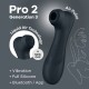 ESTIMULADOR PRO 2 GEN 3 SATISFYER COM CONNECT APP PRETO