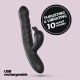 LAPIN VIBRADOR CONEJO RECARGABLE CON EMPUJE NEGRO CRUSHIOUS