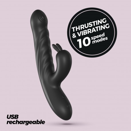 CRUSHIOUS LAPIN THRUSTING RABBIT VIBRATOR BLACK